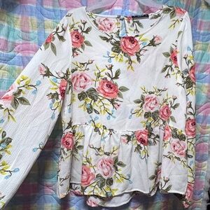 Floral Print Women's Top